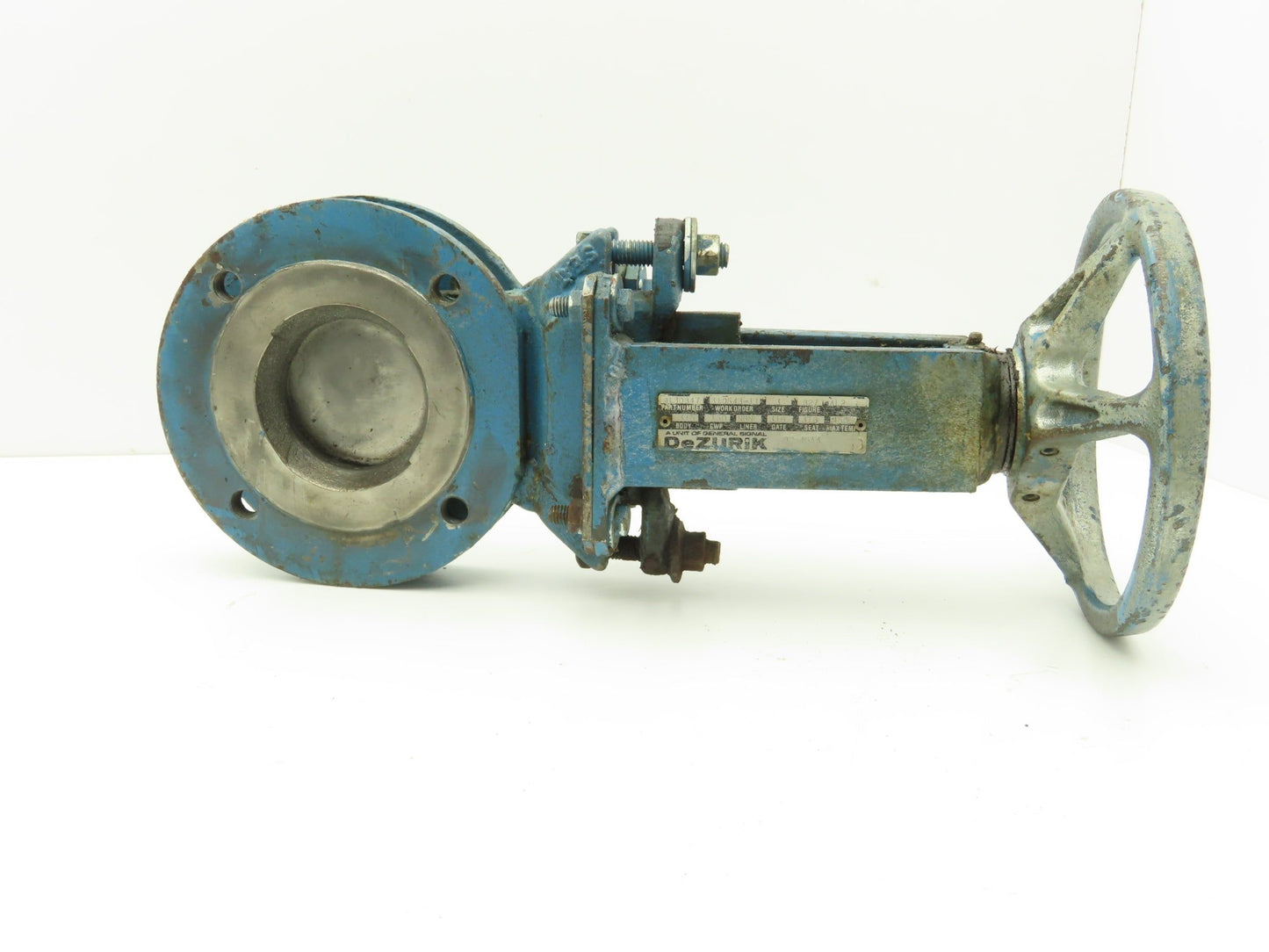 DeZurik 827 Flanged 3" Knife Gate Valve 316SS Rising Stem Metal Seat