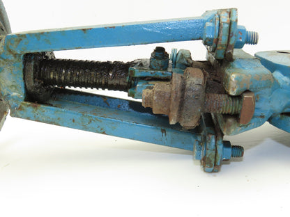 DeZurik 827 Flanged 3" Knife Gate Valve 316SS Rising Stem Metal Seat