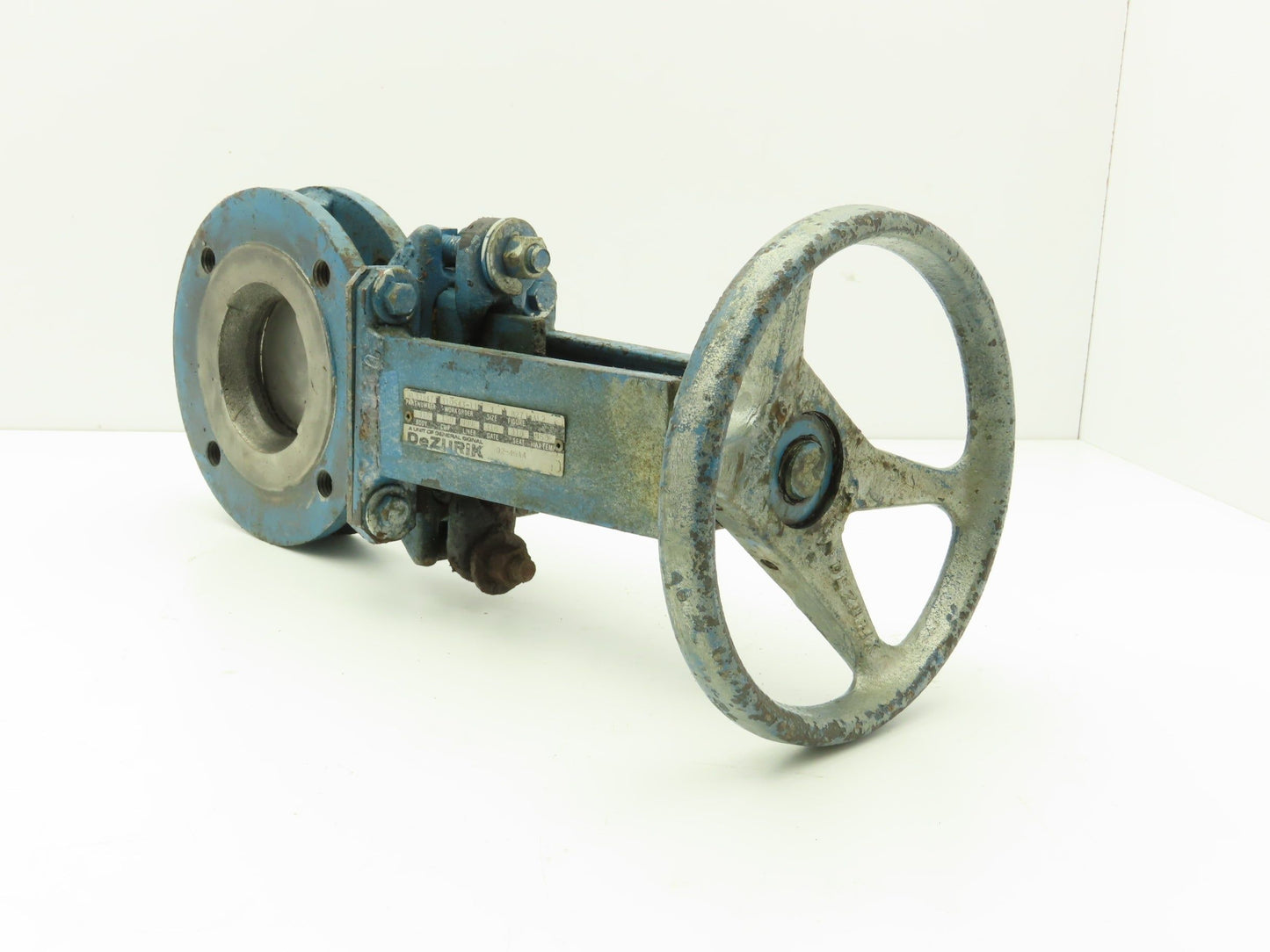 DeZurik 827 Flanged 3" Knife Gate Valve 316SS Rising Stem Metal Seat