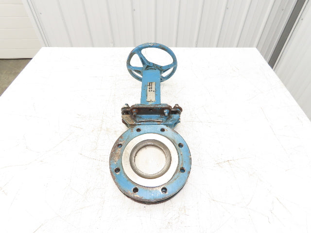 DeZurik 9131320 4" Knife Gate Valve 316 SS Rising Stem Fig. 828