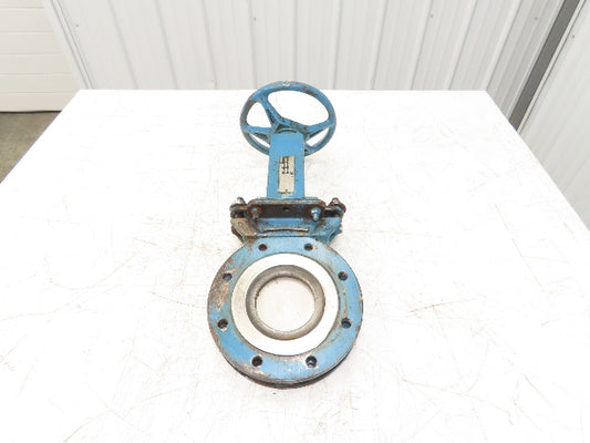 DeZurik 9131320 4" Knife Gate Valve 316 SS Rising Stem Fig. 828