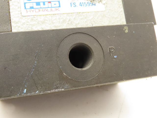 Wandfluh AH4D61A/R-S1271 Pneumatic Air Control Valve & Manifold 3 P 4 Way 350Bar