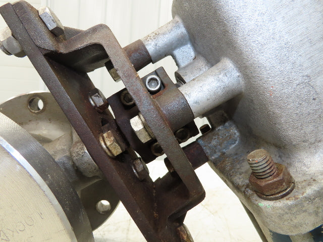 Jamesbury 4" Flanged Ball Valve Pneumatic Air Actuator PMV Positioner