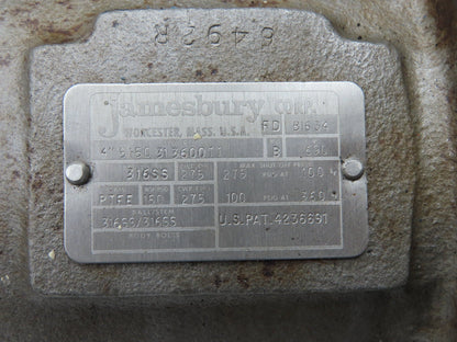 Jamesbury 4" Flanged Ball Valve Pneumatic Air Actuator PMV Positioner