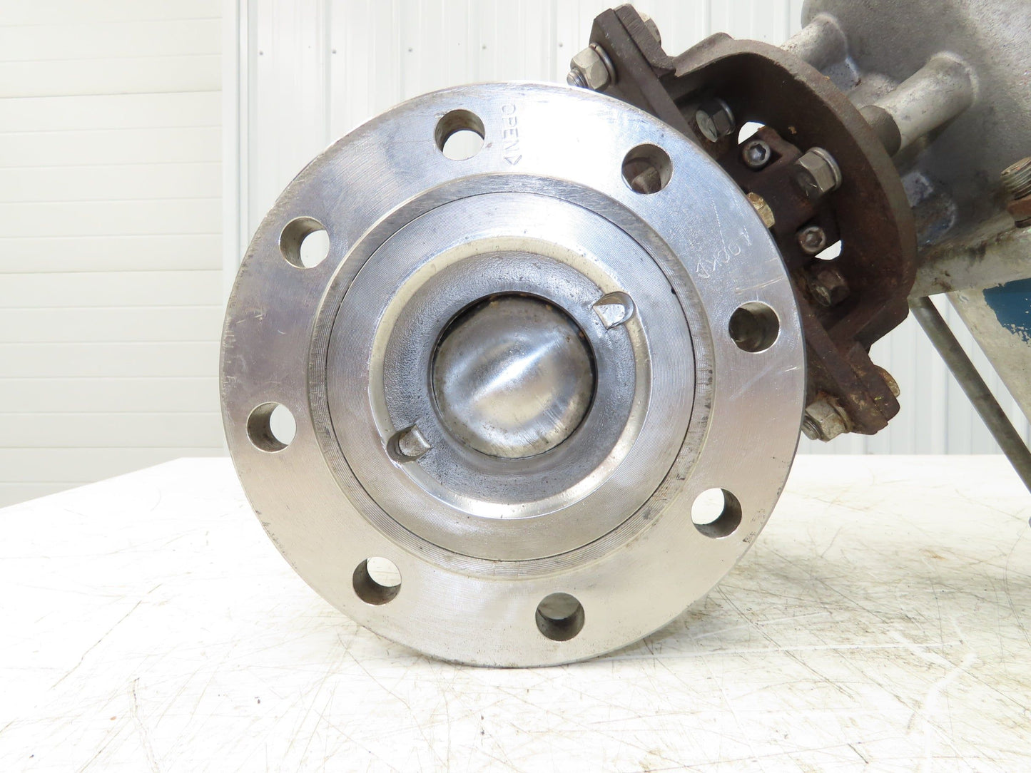 Jamesbury 4" Flanged Ball Valve Pneumatic Air Actuator PMV Positioner