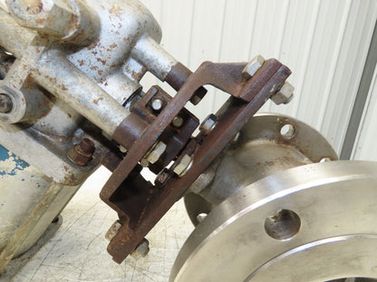 Jamesbury 4" Flanged Ball Valve Pneumatic Air Actuator PMV Positioner