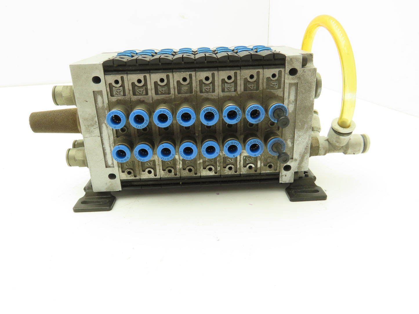 Festo 10P-14-8B-D1-R-Z-6CLL+GCZU 8-Station Solenoid Valve Manifold 24VDC 161 362