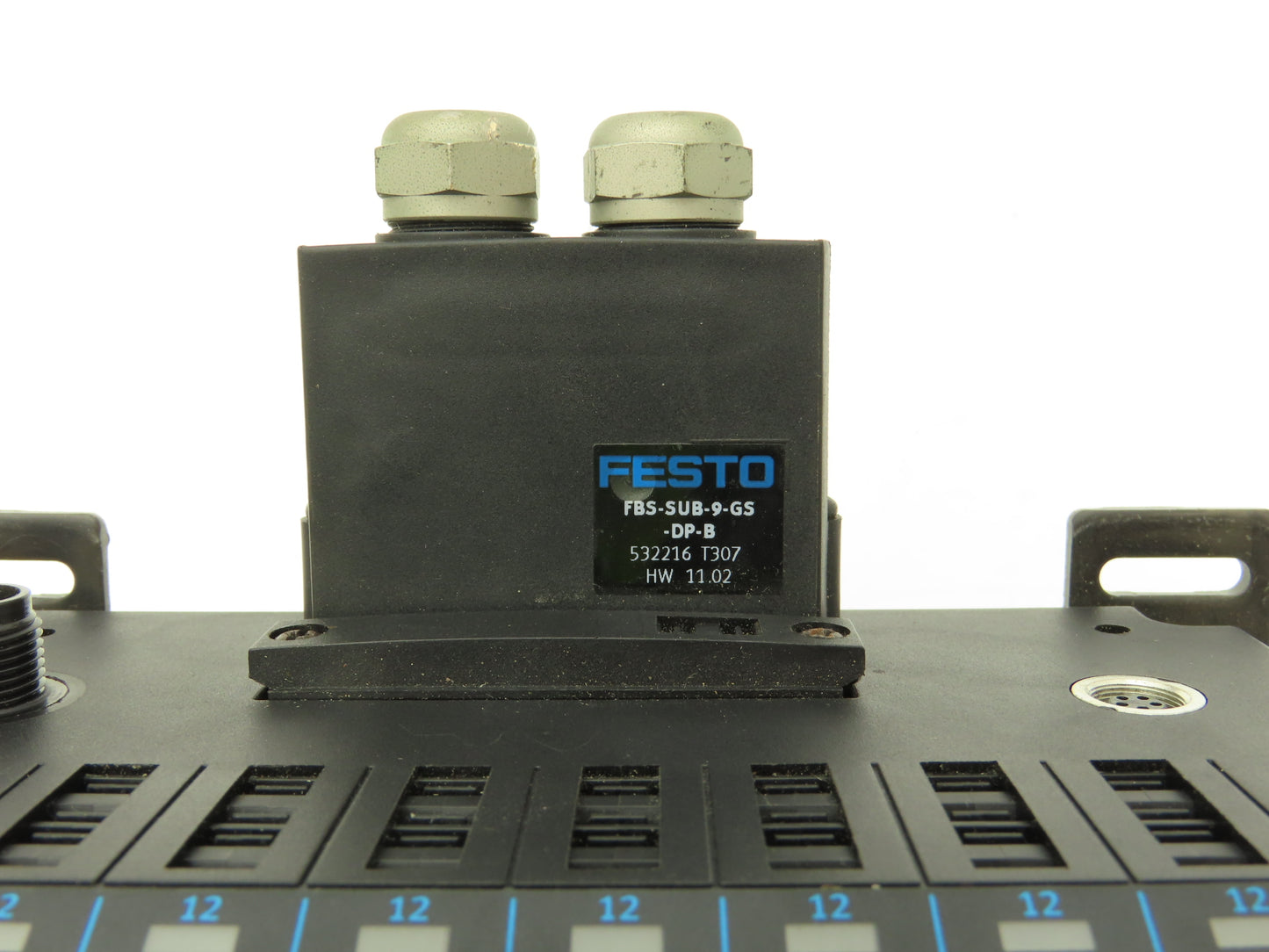 Festo 10P-14-8B-D1-R-Z-6CLL+GCZU 8-Station Solenoid Valve Manifold 24VDC 161 362