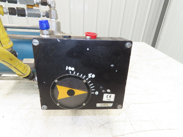 Jamesbury 8" Butterfly Valve Pneumatic Air Actuator PMV Positioner