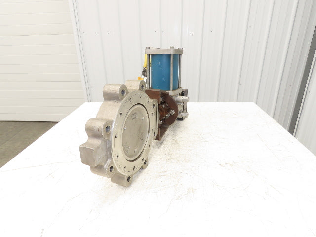 Jamesbury 8" Butterfly Valve Pneumatic Air Actuator PMV Positioner