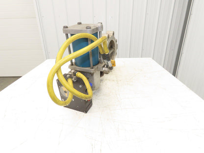 Jamesbury 8" Butterfly Valve Pneumatic Air Actuator PMV Positioner