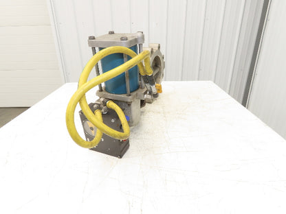Jamesbury 8" Butterfly Valve Pneumatic Air Actuator PMV Positioner