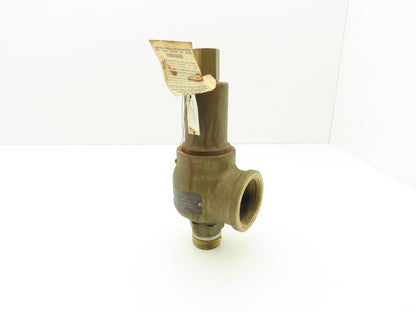 Kunkle Safety Relief Valve Side Outlet 125psig Set Pressure 1-1/4" NPT