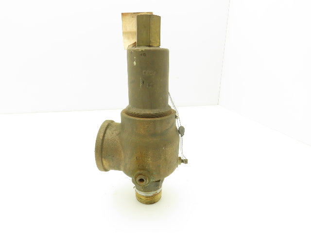 Kunkle Safety Relief Valve Side Outlet 125psig Set Pressure 1-1/4" NPT