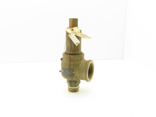 Kunkle Safety Relief Valve Side Outlet 125psig Set Pressure 1-1/4" NPT