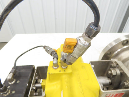 Velan 4" Flanged Ball Valve Hytork Pneumatic Actuator PMV Positioner