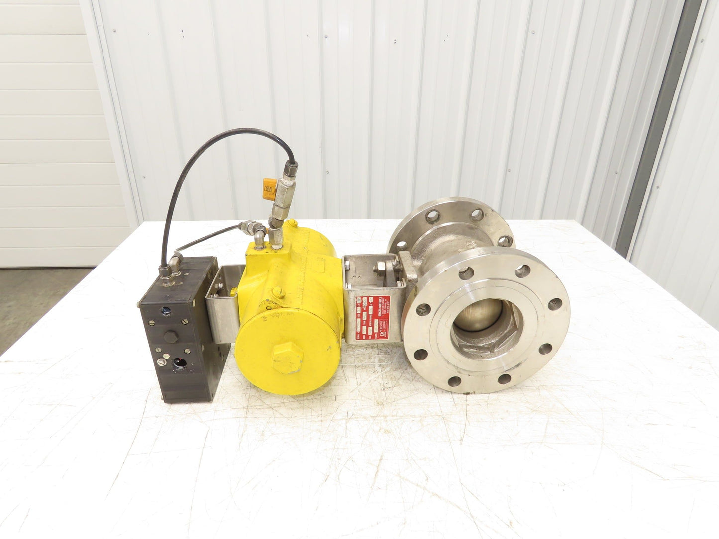 Velan 4" Flanged Ball Valve Hytork Pneumatic Actuator PMV Positioner