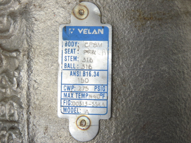 Velan 4" Flanged Ball Valve Hytork Pneumatic Actuator PMV Positioner