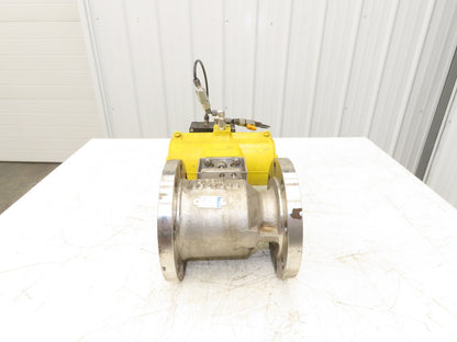 Velan 4" Flanged Ball Valve Hytork Pneumatic Actuator PMV Positioner
