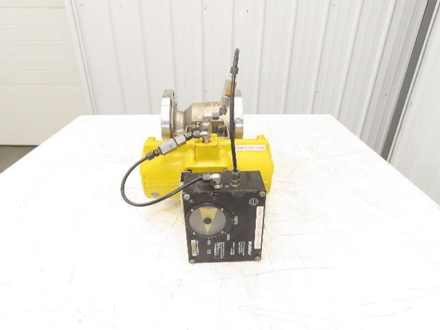 Velan 4" Flanged Ball Valve Hytork Pneumatic Actuator PMV Positioner