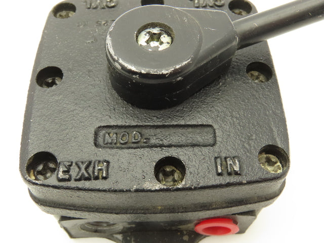 Speedaire 32XC10 Pneumatic Air Control Valve & Manifold 3 P 4 Way 1/4NPT