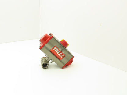 Triac 2R40SR Spring Return Pneumatic Valve Actuator Rotary 8ft-lb 3/4" Ball