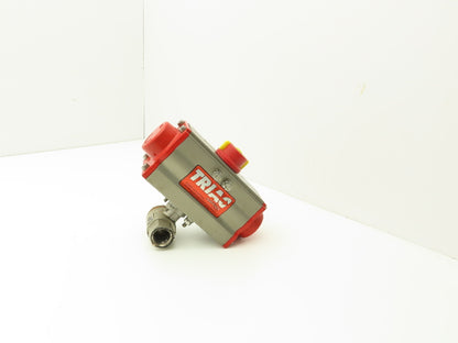 Triac 2R40SR Spring Return Pneumatic Valve Actuator Rotary 8ft-lb 3/4" Ball
