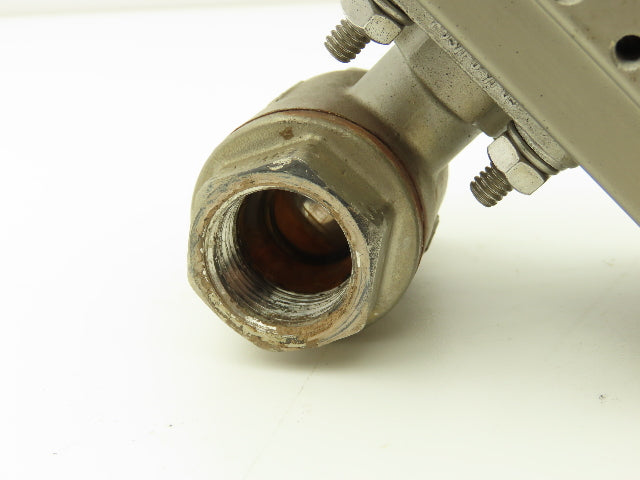 Triac 2R40SR Spring Return Pneumatic Valve Actuator Rotary 8ft-lb 3/4" Ball