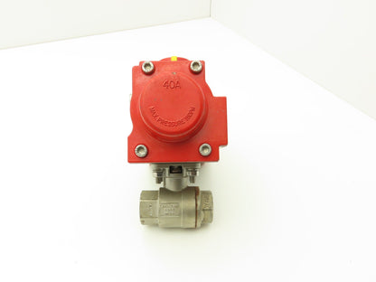 Triac 2R40SR Spring Return Pneumatic Valve Actuator Rotary 8ft-lb 3/4" Ball