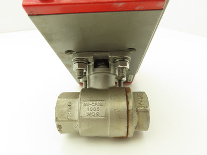 Triac 2R40SR Spring Return Pneumatic Valve Actuator Rotary 8ft-lb 3/4" Ball