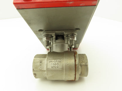 Triac 2R40SR Spring Return Pneumatic Valve Actuator Rotary 8ft-lb 3/4" Ball