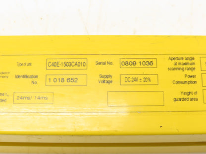 Sick C40E-1503CA010 C4000 Series Safety Light Curtain Emitter 1500mm