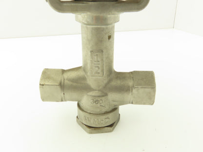 Watson McDaniel HB1000F-12N Pneumatic Positioner Linear Control Valve 1/2" NPT