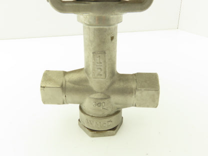 Watson McDaniel HB1000F-12N Pneumatic Positioner Linear Control Valve 1/2" NPT