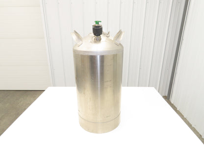 Stainless Dispensing Pressure Vessel Tank 130 PSI 8 Gallon Sprayer Valve