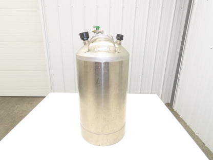 Stainless Dispensing Pressure Vessel Tank 130 PSI 8 Gallon Sprayer Valve