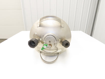 Stainless Dispensing Pressure Vessel Tank 130 PSI 8 Gallon Sprayer Valve