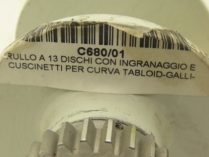 Kolbus America C680/01 Roller 13 Disc W/22 Tooth Gear & 11/32" Bearing