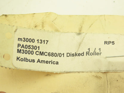 Kolbus America C680/01 Roller 13 Disc W/22 Tooth Gear & 11/32" Bearing