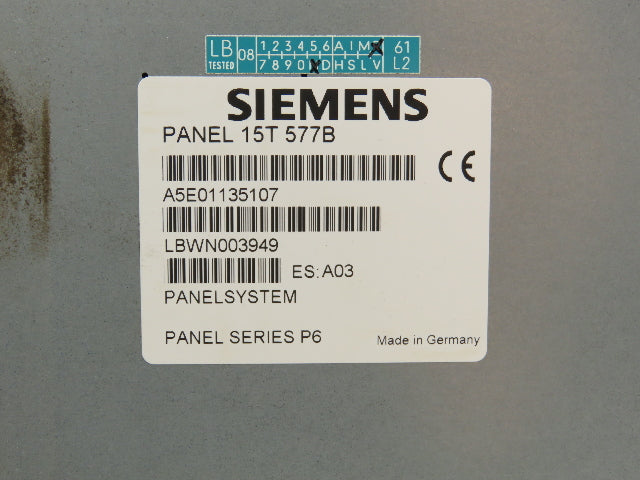 Siemens A5E01135107 Simatic Panel PC 15T 577B/C Touch Screen PLC HMI