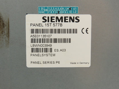 Siemens A5E01135107 Simatic Panel PC 15T 577B/C Touch Screen PLC HMI