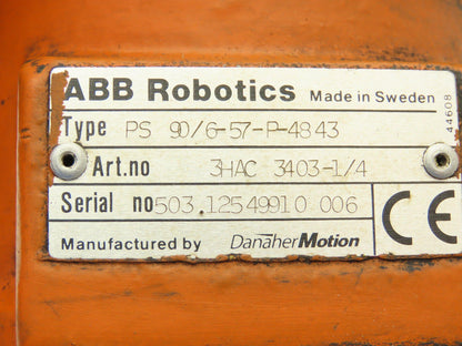 Danaher Motion ABB Robotics PS 90/6-57-P-4843 Servo Motor