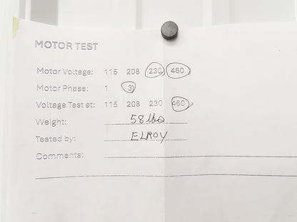 Reliance P14G9258H Gearmotor 5:1 Tigear Reducer 345rpm 2Hp 230/460V LH 145TC