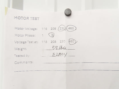 Reliance P14G9258H Gearmotor 5:1 Tigear Reducer 345rpm 2Hp 230/460V LH 145TC