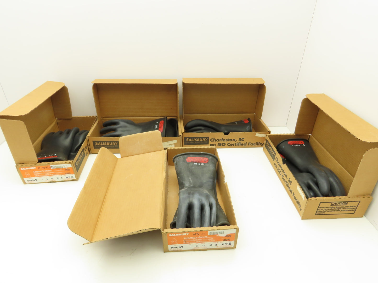 Salisbury E011B Lineman's Gloves Size 9 Lot of 5