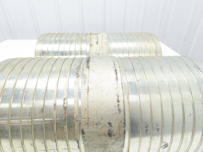 8" Coupler Mender Barbed Galvanized Steel Fitting Lot of 2