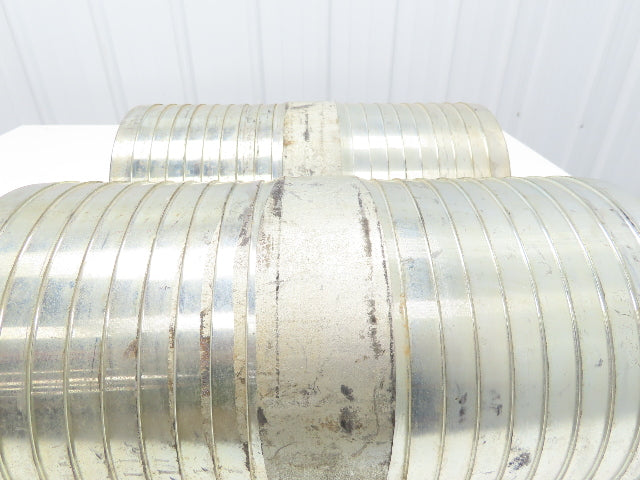 8" Coupler Mender Barbed Galvanized Steel Fitting Lot of 2