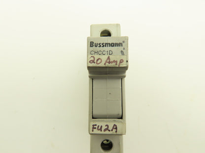 Bussmann CHCC1D DIN Rail Fuse Holder 1-Pole 30A Lot of 32