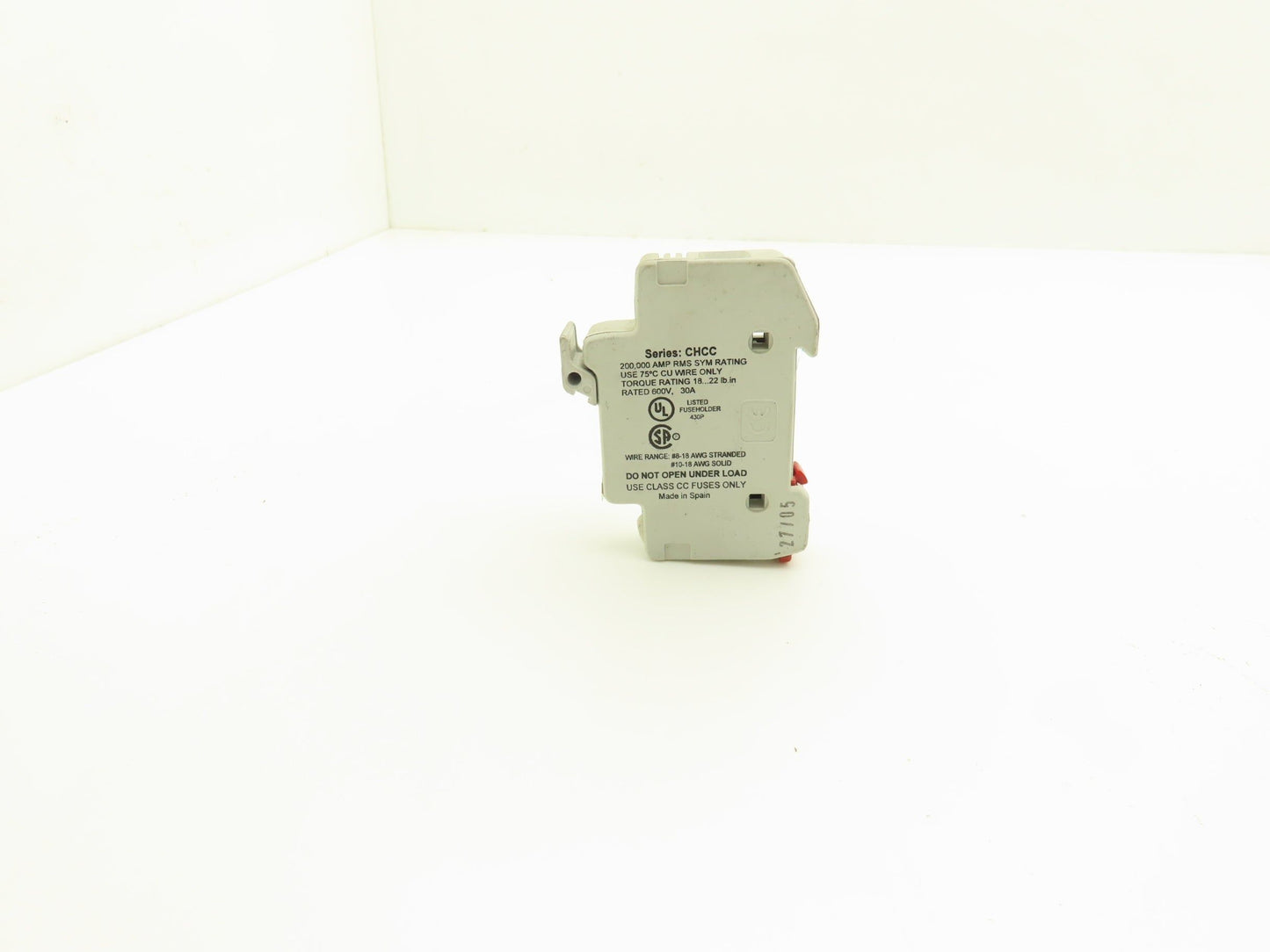 Bussmann CHCC1D DIN Rail Fuse Holder 1-Pole 30A Lot of 32