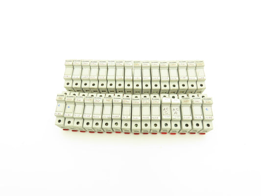 Bussmann CHCC1D DIN Rail Fuse Holder 1-Pole 30A Lot of 32